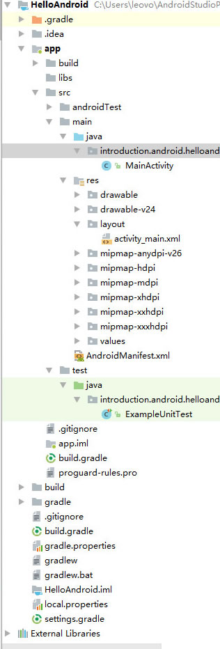 Android工程的目录结构